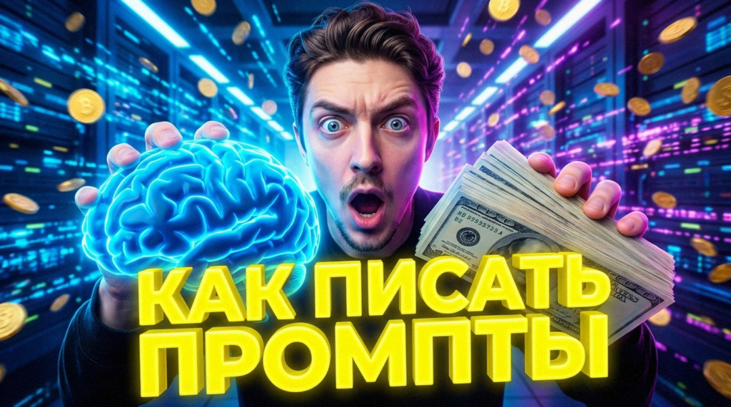 Иллюстрация процесса взаимодействия специалиста с искусственным интеллектом: как писать промпты для декомпозиции бизнес-целей.